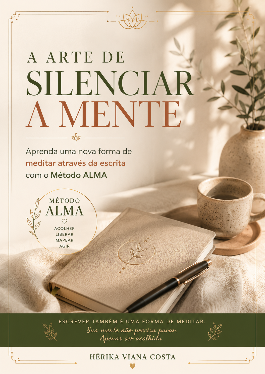 Mockup do e-book A Arte de Silenciar a Mente